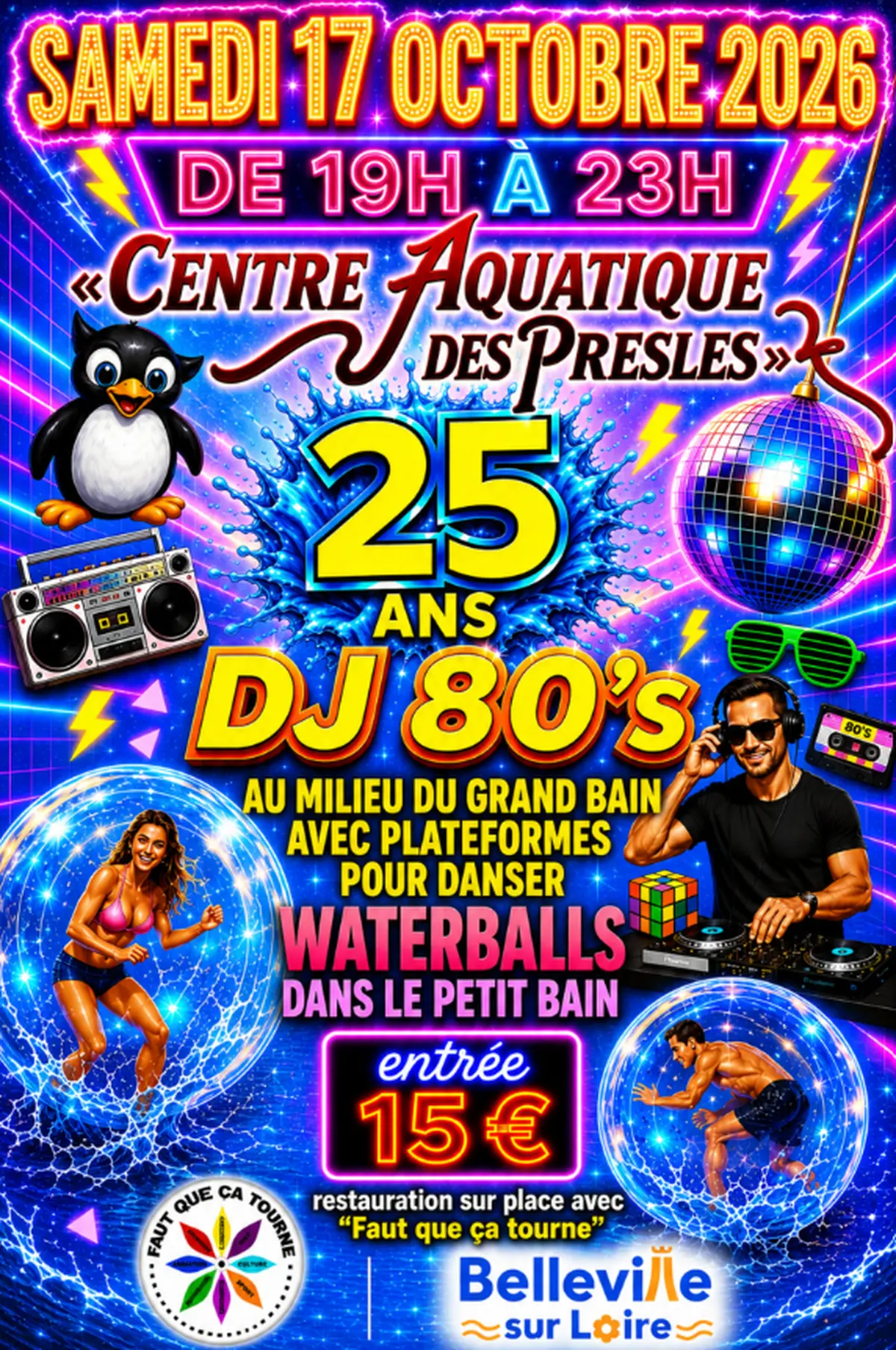 25 ans - nocturne du centre aquatique