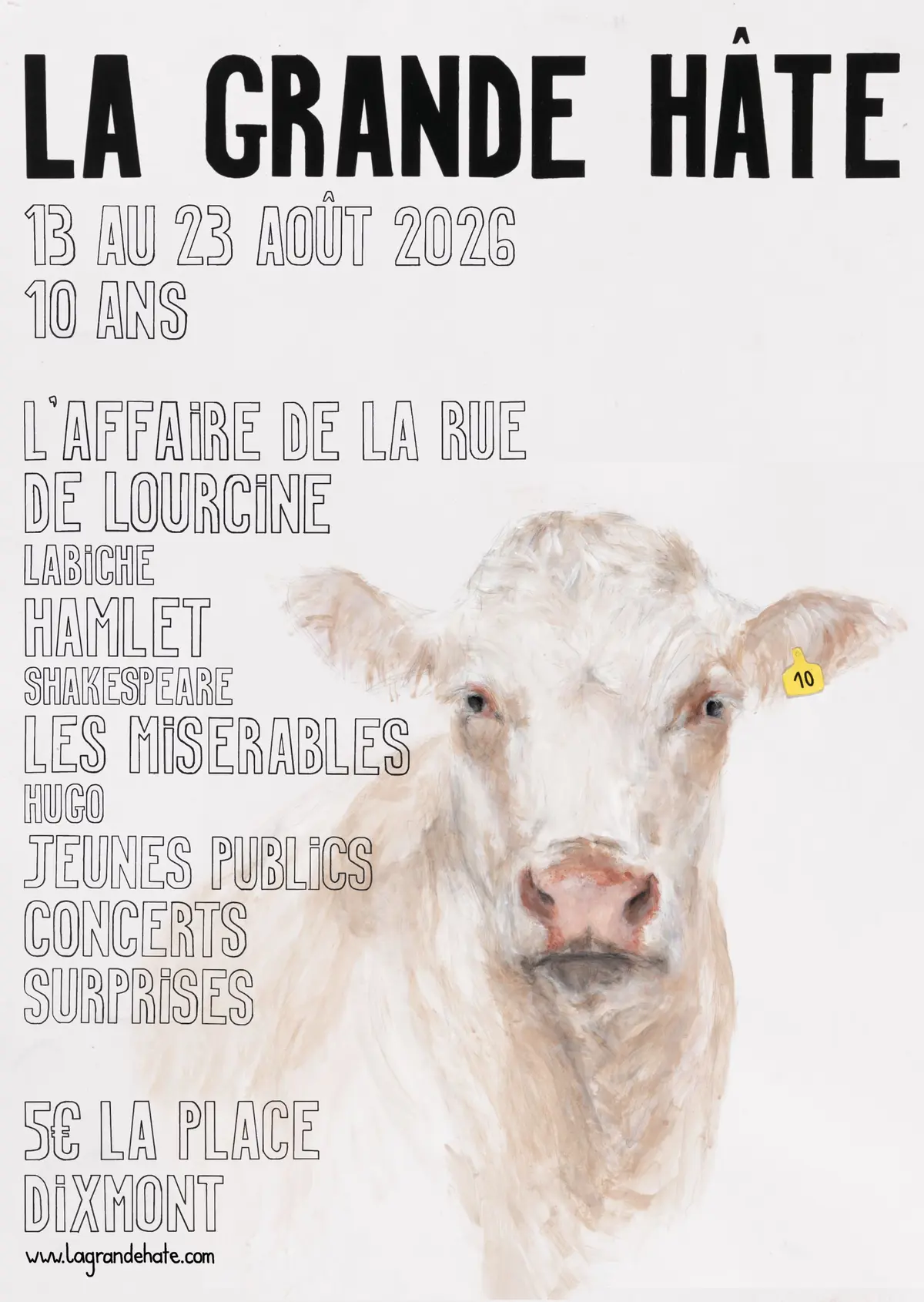 Festival de théâtre en plein air - La Grande Hâte 2026