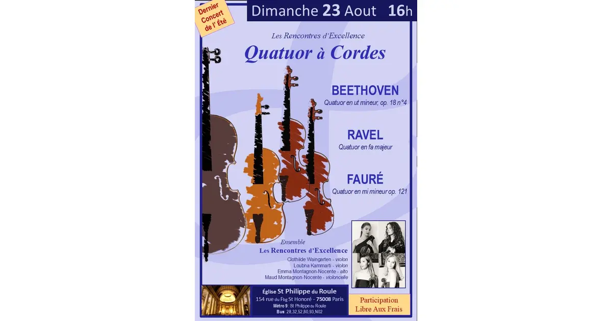 Quatuor à Cordes : Les Rencontres d’Excellence