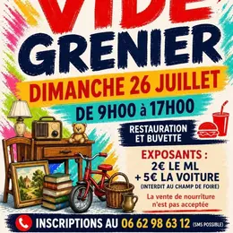 Vide-grenier à Saint-Germain-les-Belles   