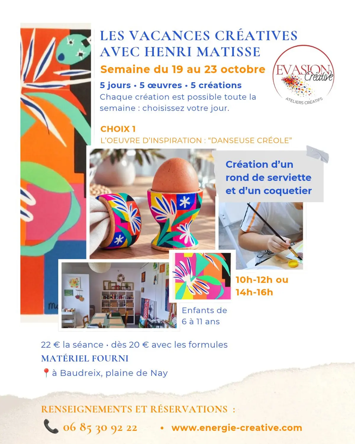 Atelier créatif enfants - A la manière de Matisse -1