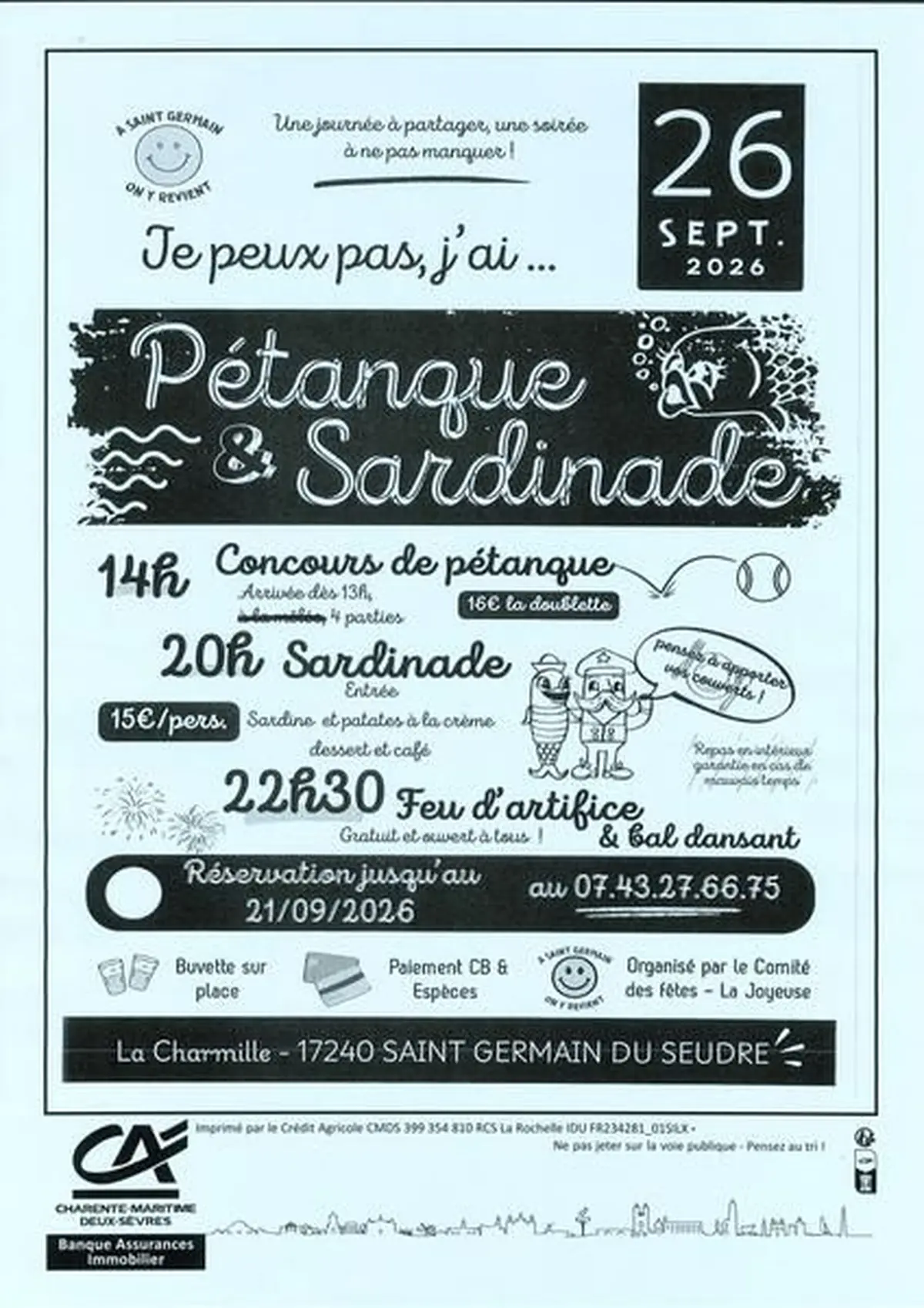 Pétanque et sardinade
