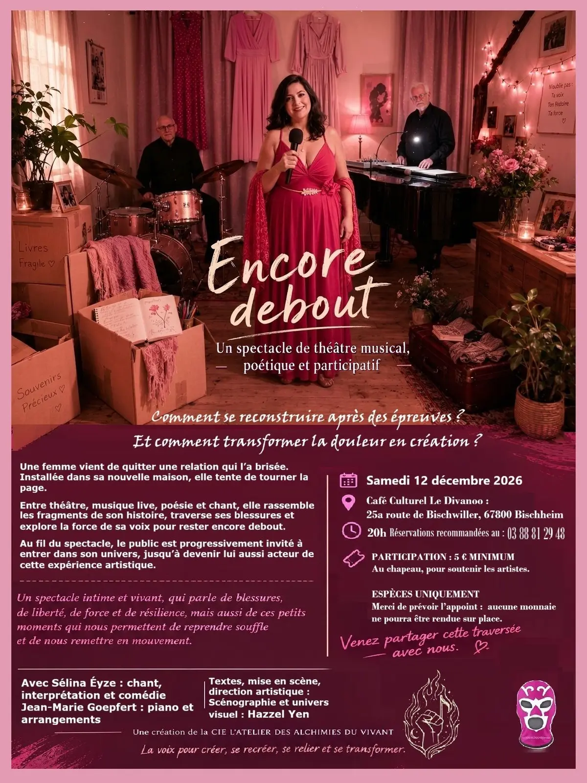 ENCORE DEBOUT: un spectacle de théâtre musical, poétique et participatif