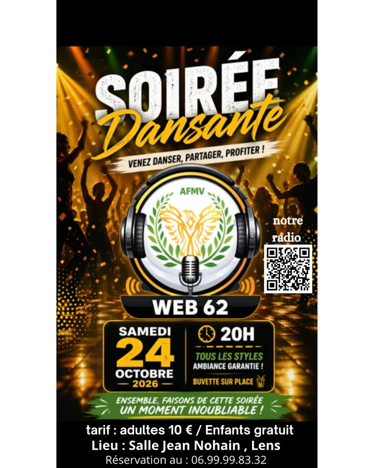 soirée dansante pour l'ouverture de notre radio