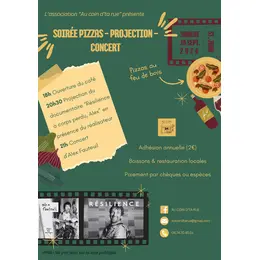 Soirée pizzas - projection - concert