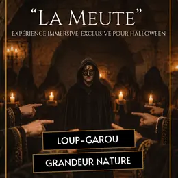 Halloween : loup-garou grandeur nature sur l'île Saint-Louis