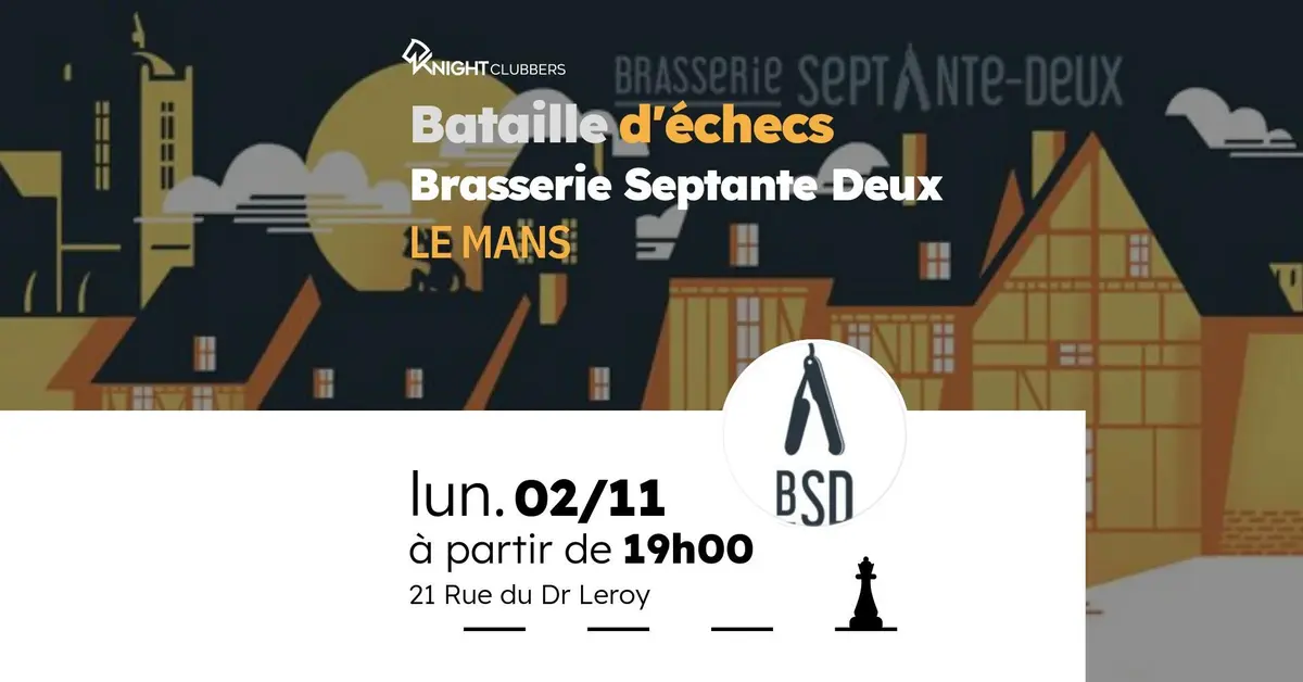 Bataille d'échecs à la Brasserie Septante Deux