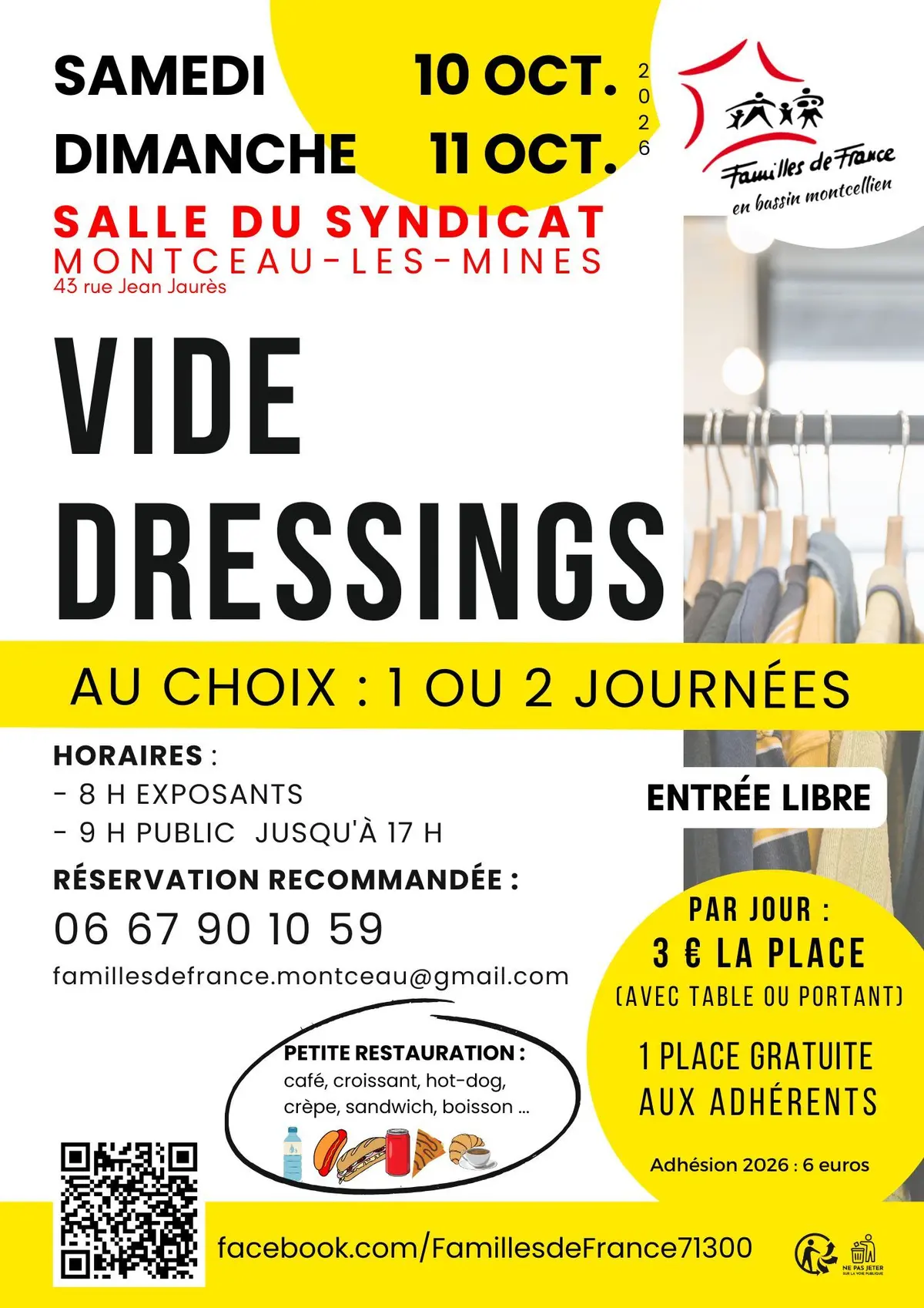 Vide-dressings octobre 2026