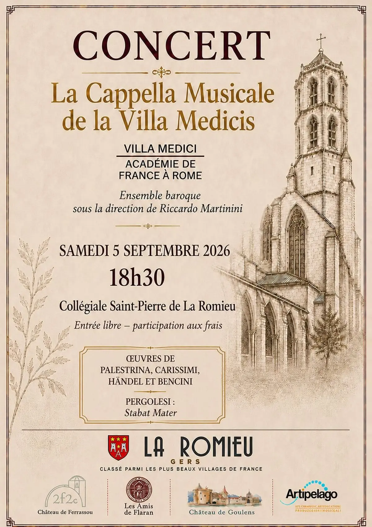 La Cappella musicale de la villa Médicis à La Romieu