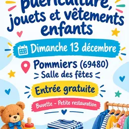 Bourse à la puériculture, jouets et vêtements enfants