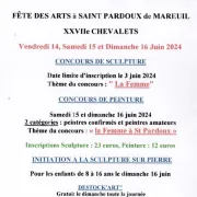 27ème édition des Chevalets de Saint-Pardoux-de-Mareuil : Concours de peinture & sculpture