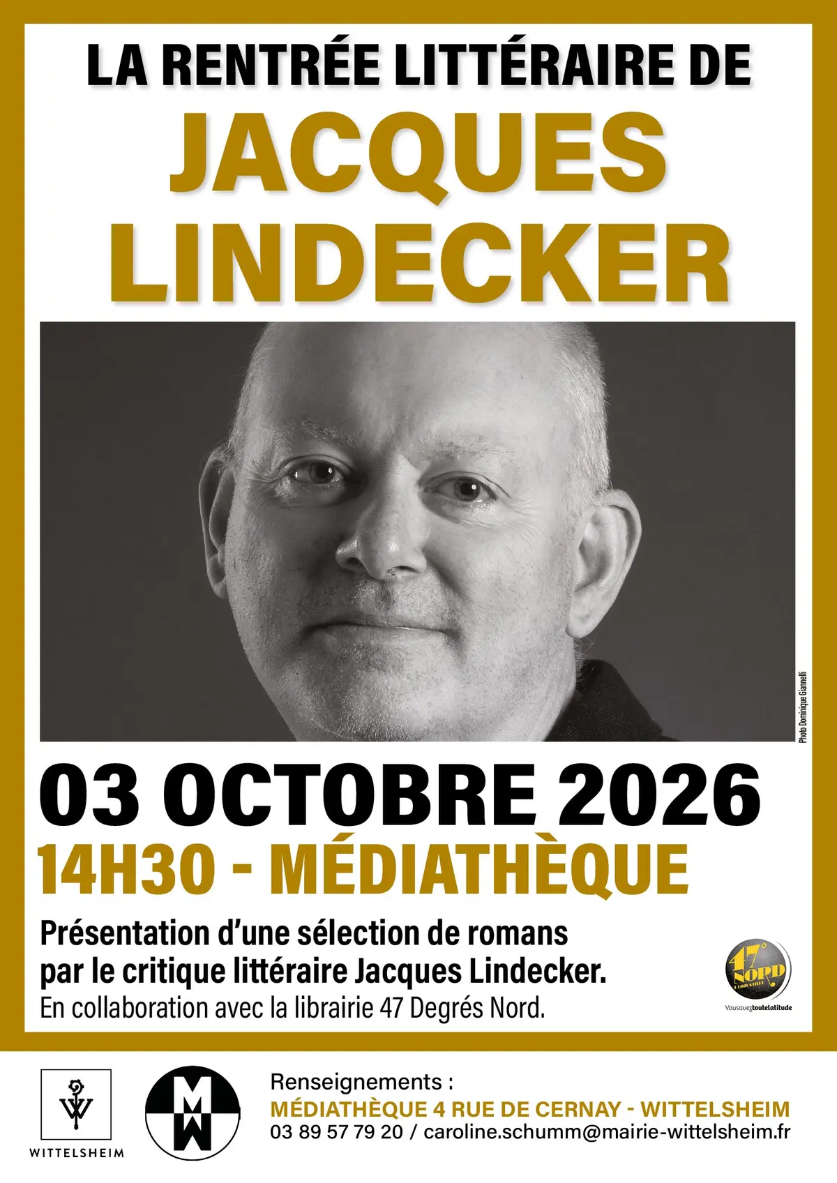 La rentrée littéraire de Jacques Lindecker