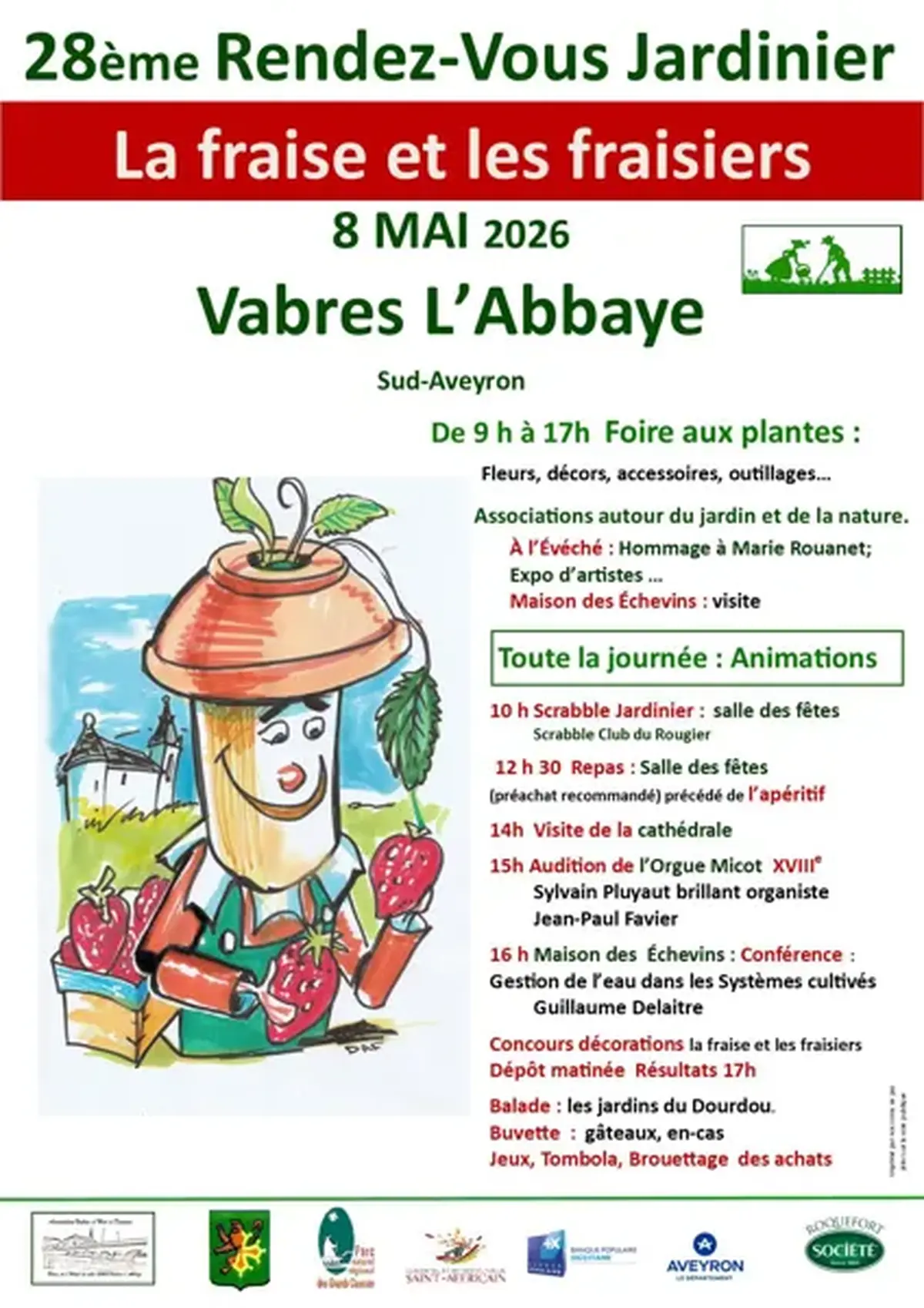 28 ème Rendez-vous Jardinier : la Fraise et les Fraisiers