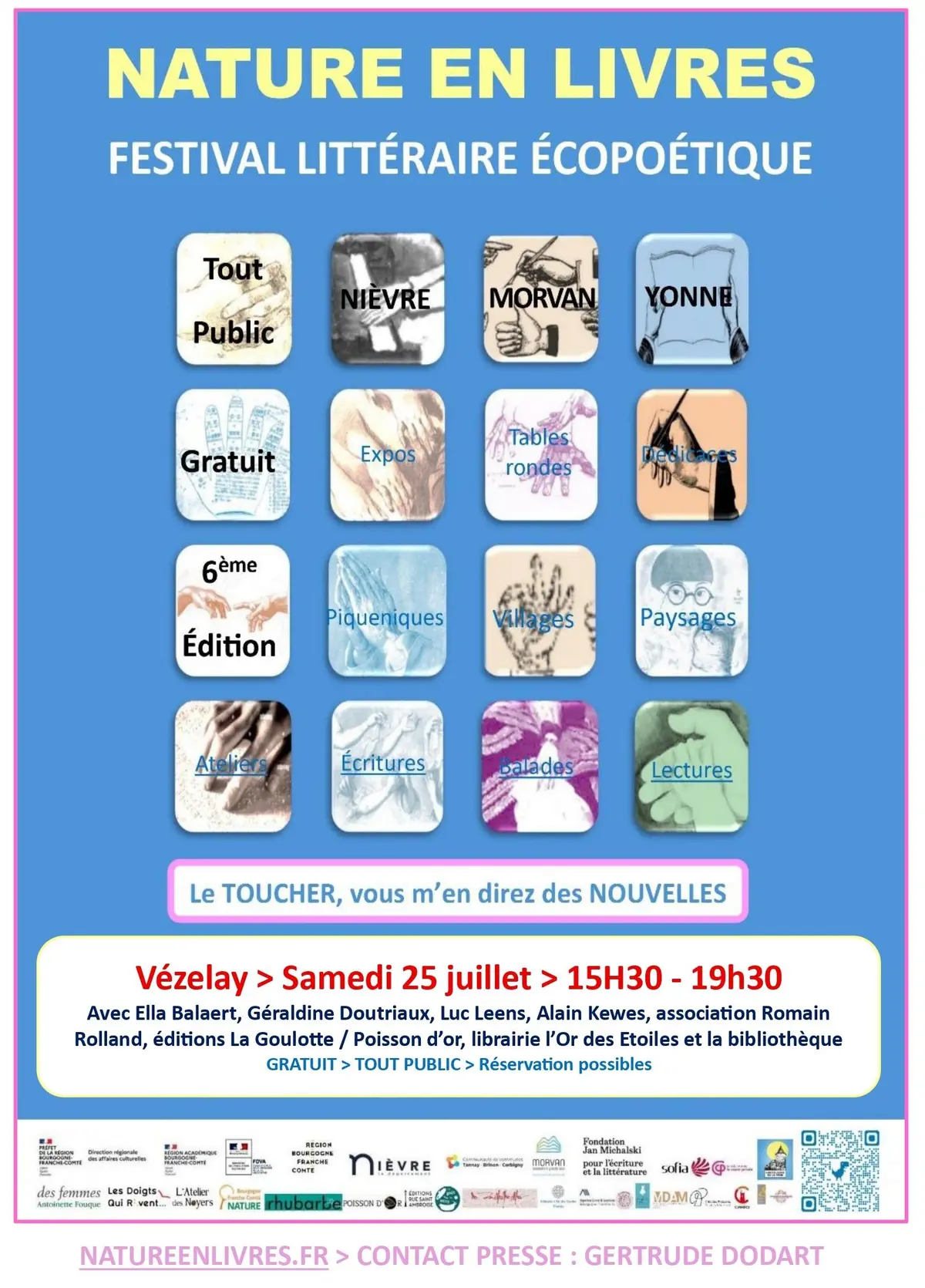 Festival Nature en Livres à Vézelay > Déambulation littéraire et culturelle