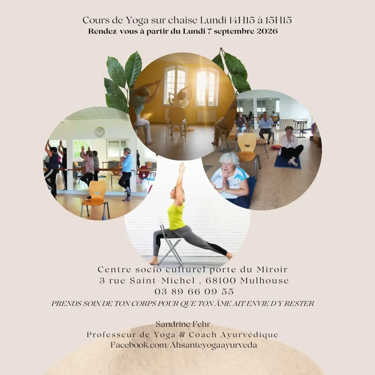 Yoga sur chaise  À MULHOUSE !