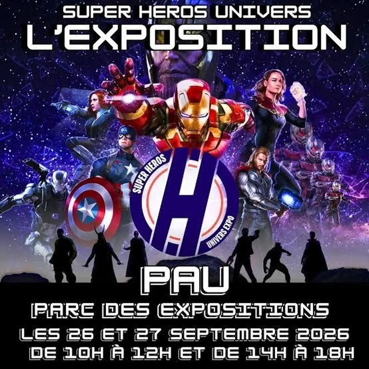 Super-héros et dinosaures expo 
