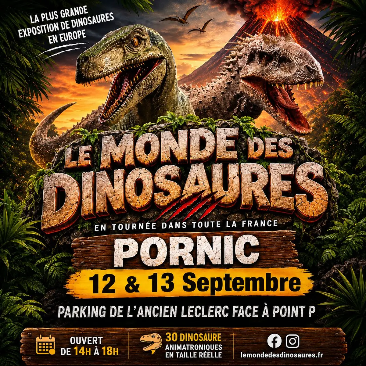 Le Monde des Dinosaures à Pornic