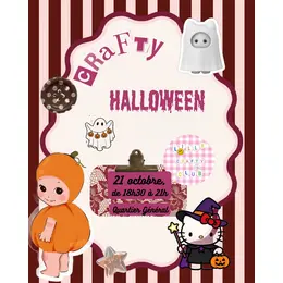 Soirée scrapbooking halloween par lille crafty club au quartier général