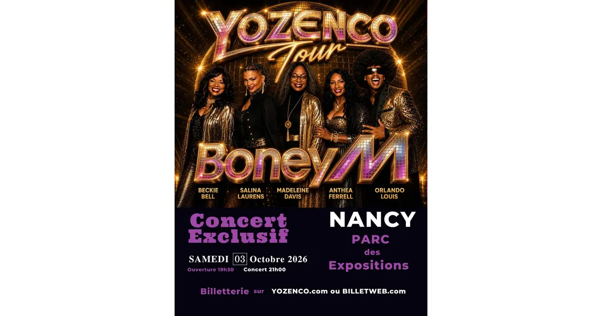 Boney M en concert au Parc des Expositions de Nancy