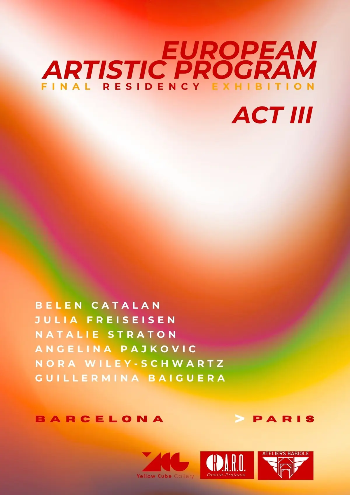 Vernissage Expoisition European Artistic Program Act III