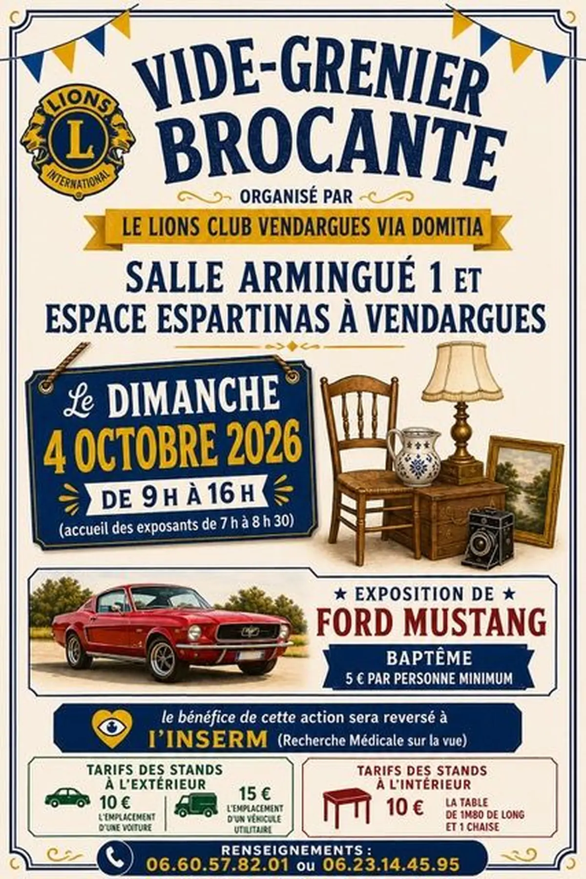 Vide grenier brocante Lions club Vendargues