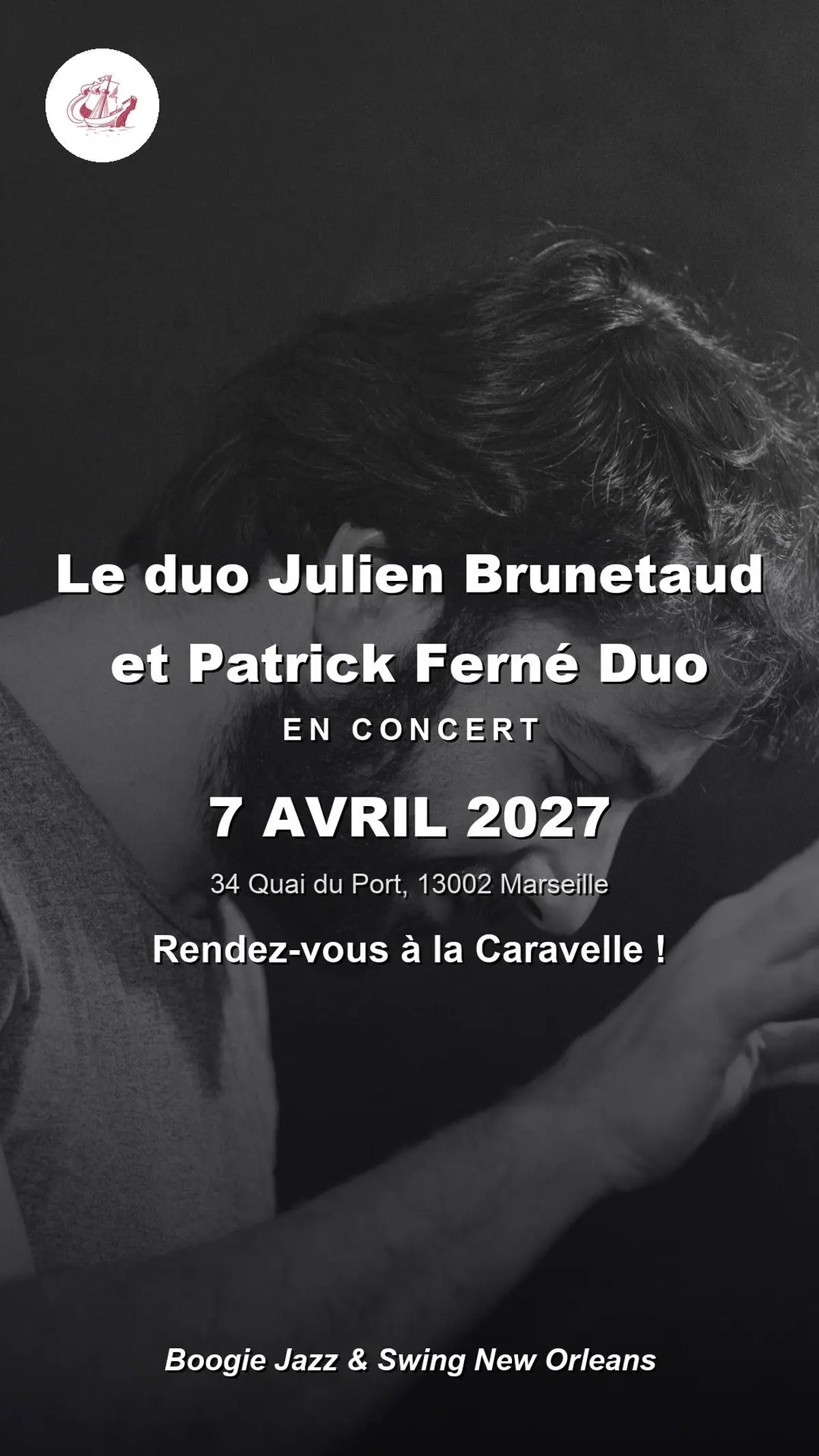 Julien Brunetaud et Patrick Ferné – Duo en concert à La Caravelle