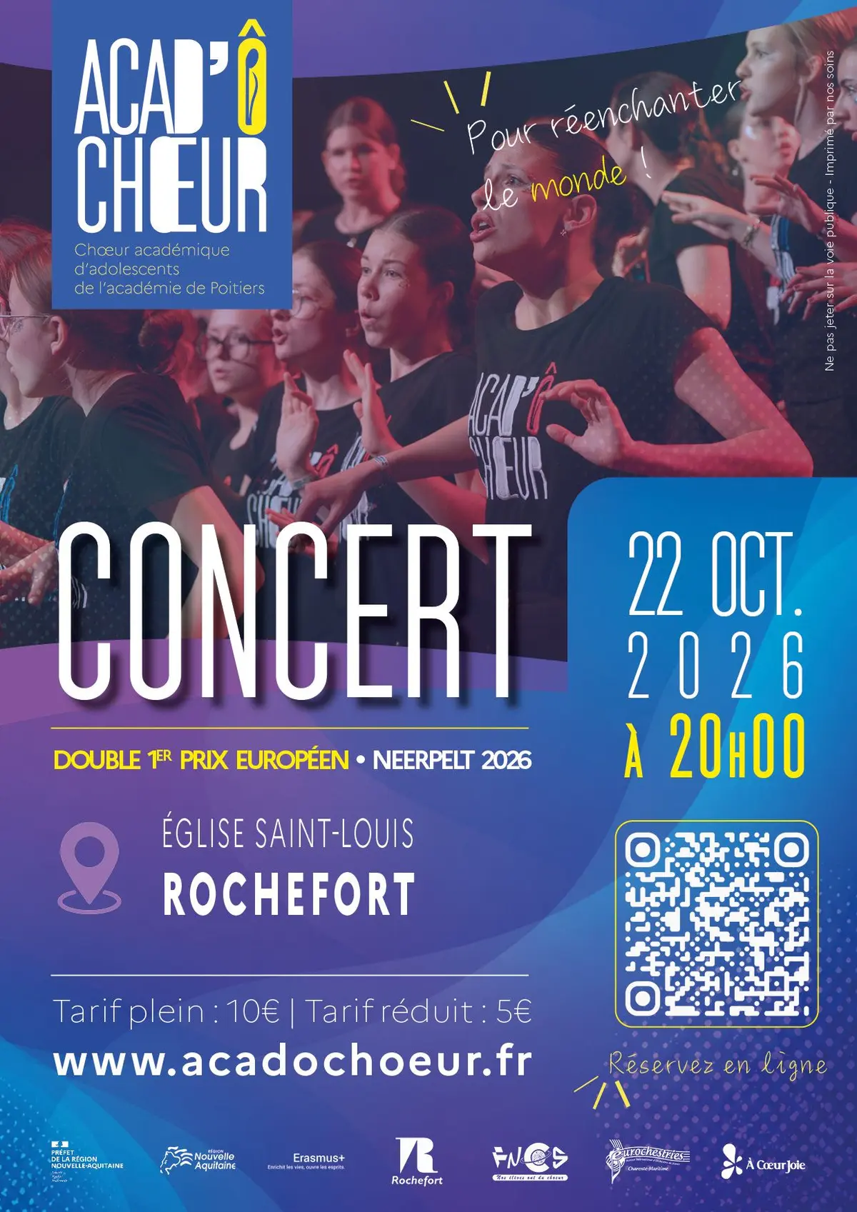 Concert Acad’ÔChœur — Réenchanter le monde