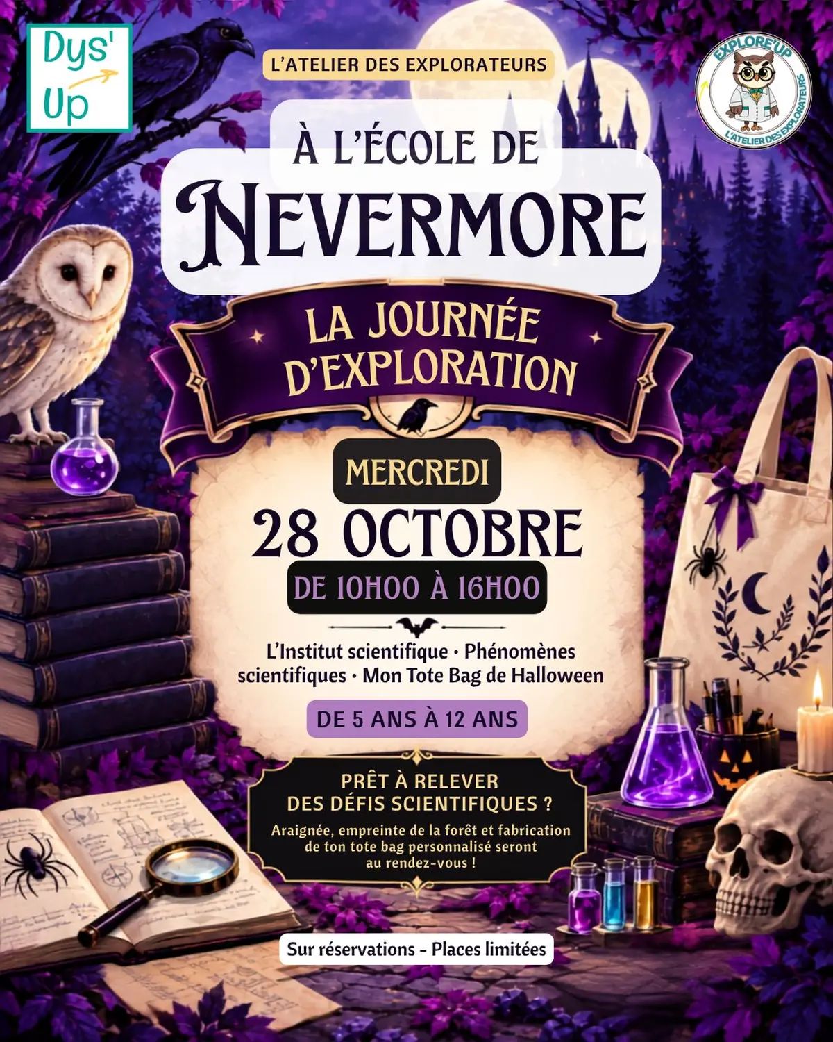 À l’École de Nevermore – Journée d’exploration Dys’UP
