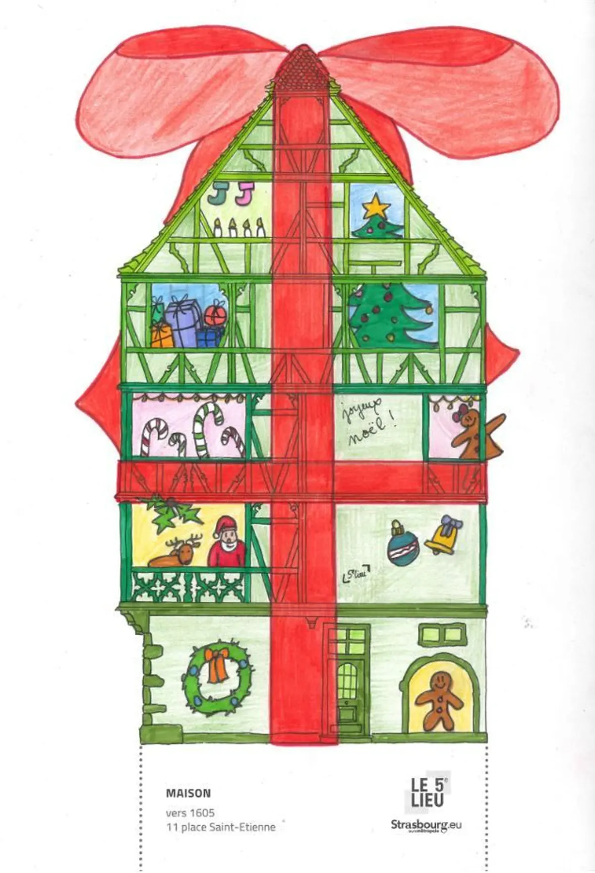Atelier famille Noël en façades