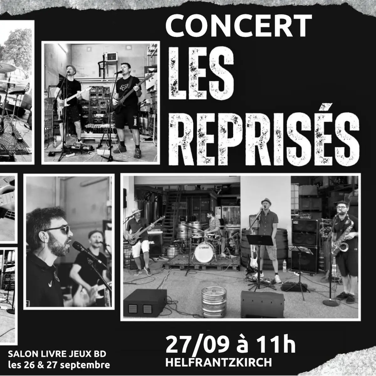 Concert pop rock reggae par le group Les reprisés