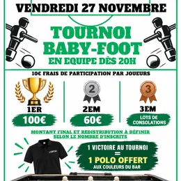 Tournoi baby foot