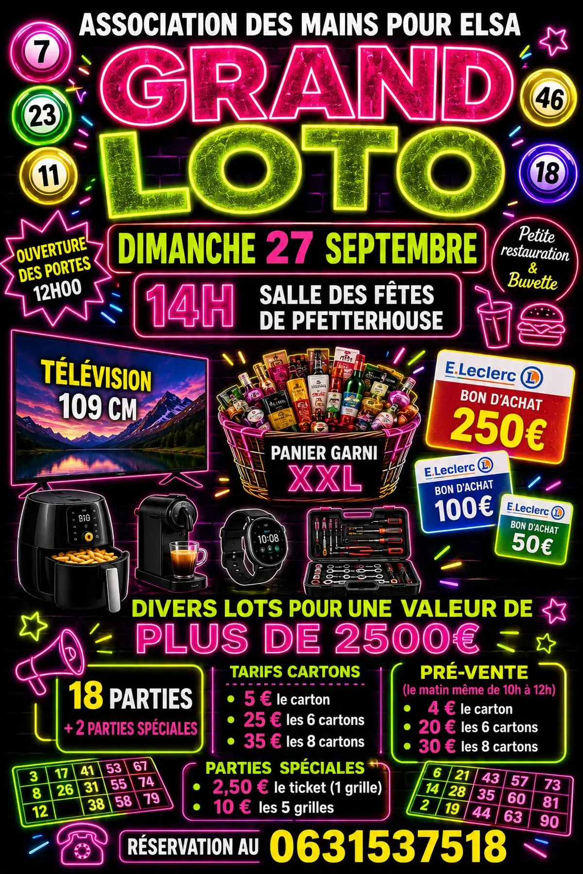 Loto de l association des mains pour Elsa 
