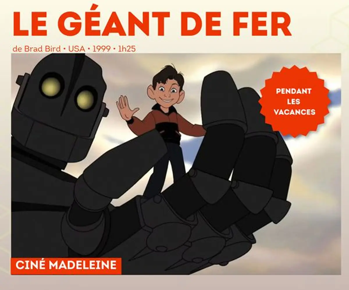 Projection du film d'animation Le géant de fer 