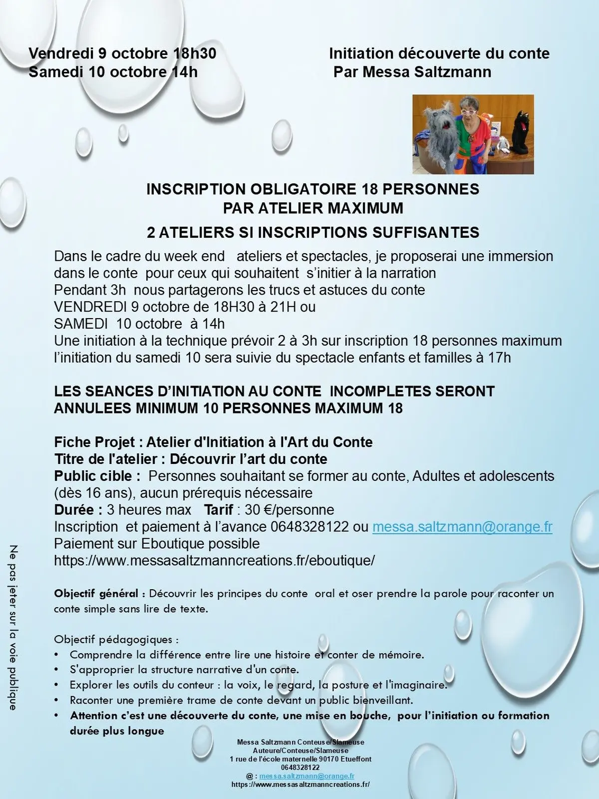 Initiation Découvertge du conte aved Messa Saltzmann