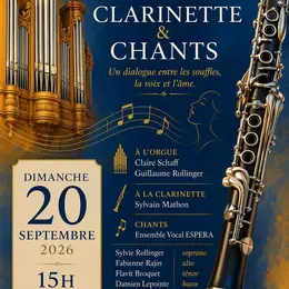 Concert Orgue, Clarinette et Chants