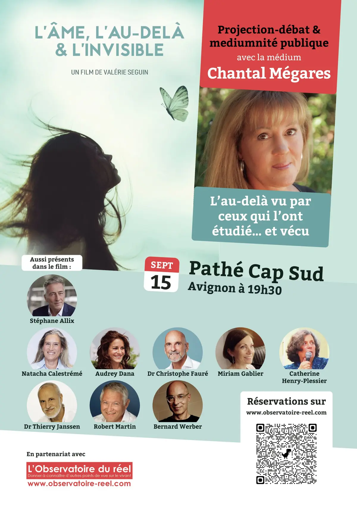 Projection débat l'Âme l'au delà et l'invisible + séance de médiumnité pubique