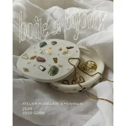Atelier modelage & mosaÏque - boÎte À bijoux par josiane creative club