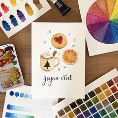 Atelier Aquarelle de Noël et dégustation de vin - Domaine Wach