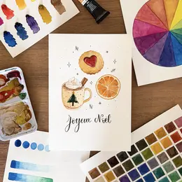 Atelier Aquarelle de Noël et dégustation de vin - Domaine Wach