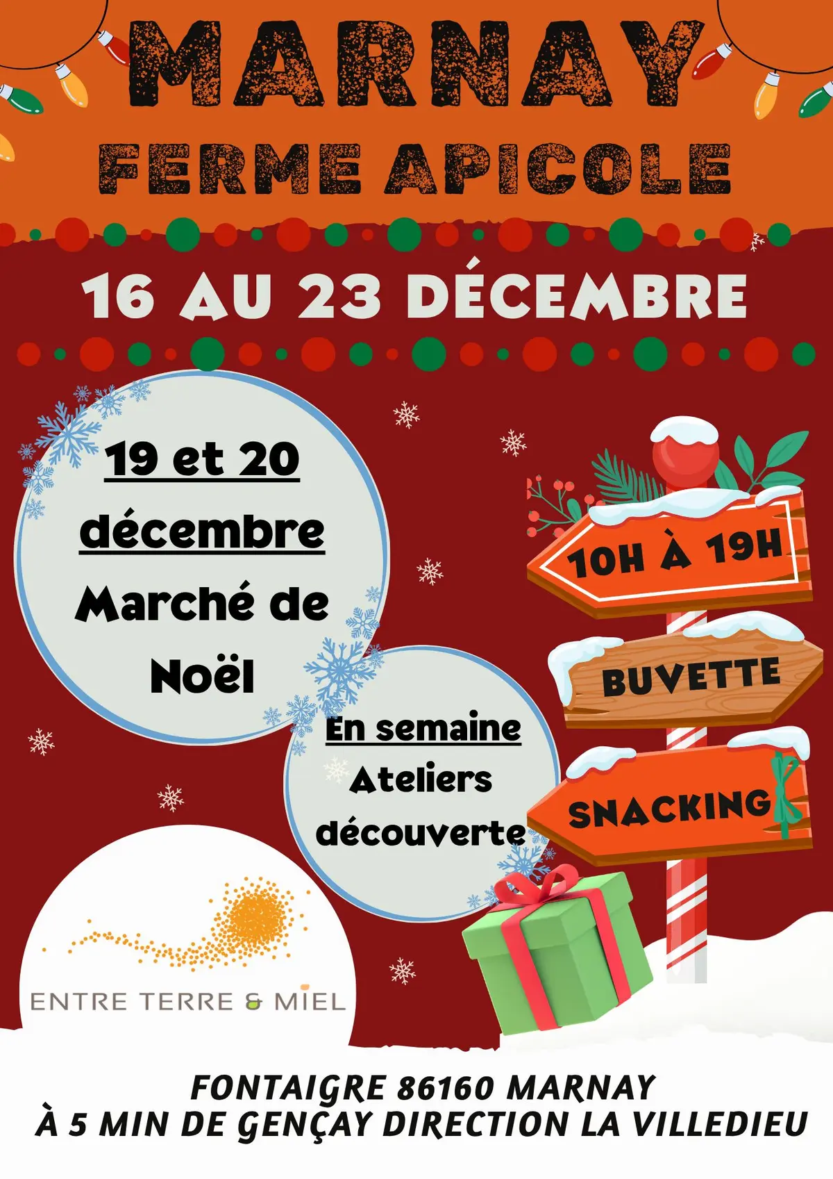 Noël à la ferme chez Entre Terre & Miel