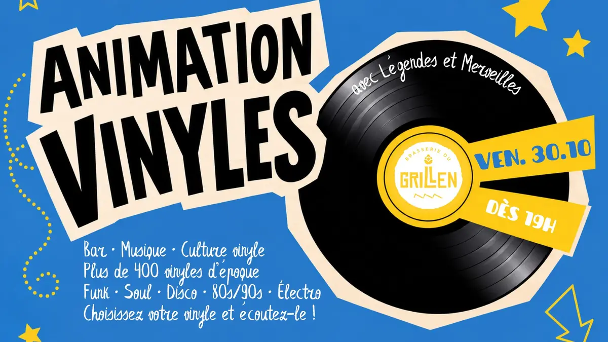 Viens passer ton vinyle / Bar à vinyles / Brasserie du Grillen / Colmar