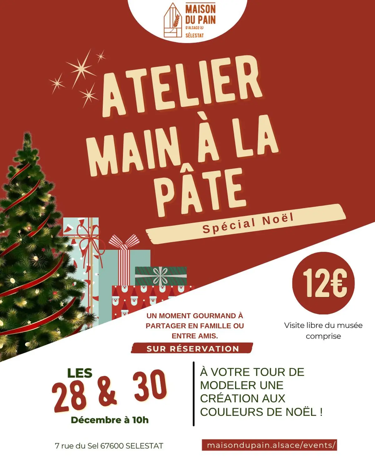 Atelier main à la pâte : spécial Noël