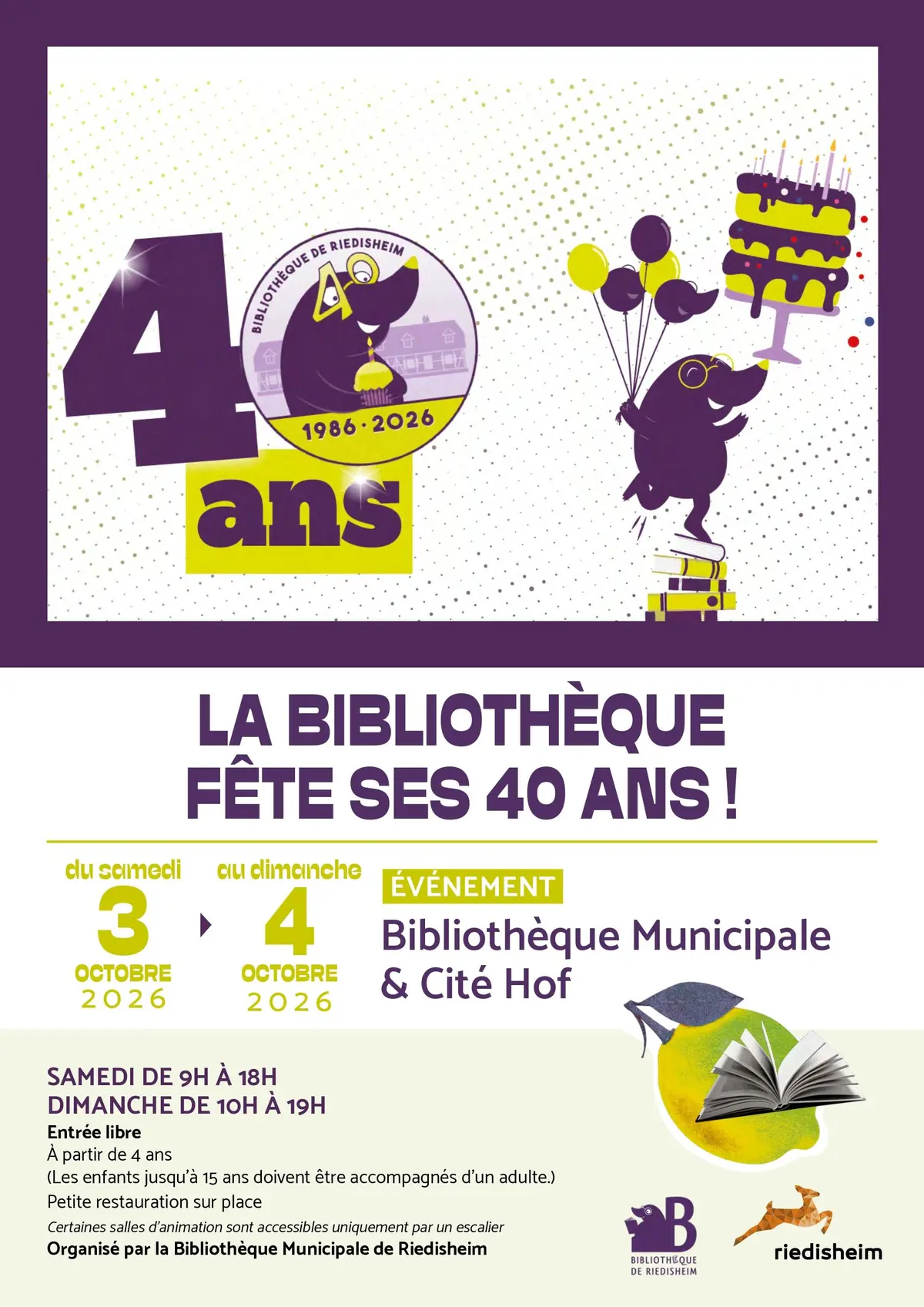 La bibliothèque de Riedisheim fête ses 40 ans !