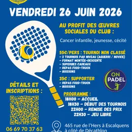 2e Tournoi Caritatif De Padel Lions