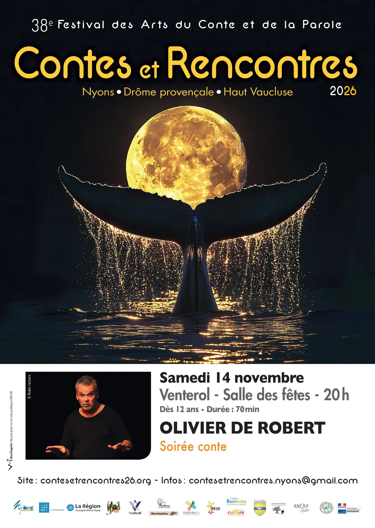 Festival Contes et Rencontres - Olivier de Robert - Soirée Contes