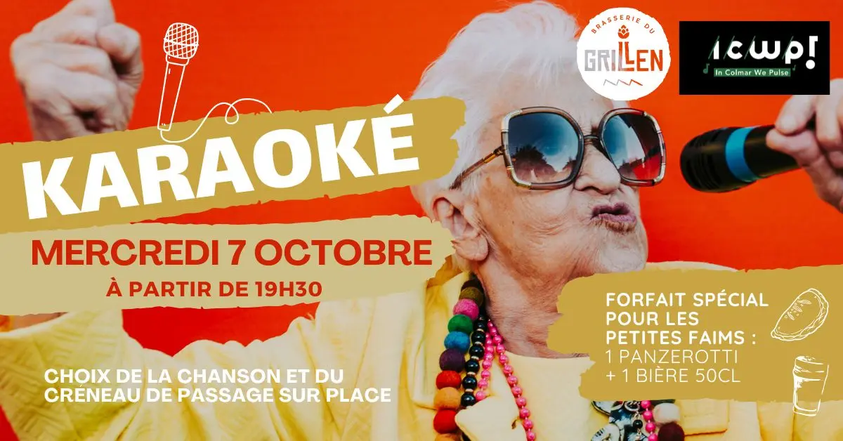 Karaoké Mercredi 7 Septembre / Brasserie du Grillen Colmar