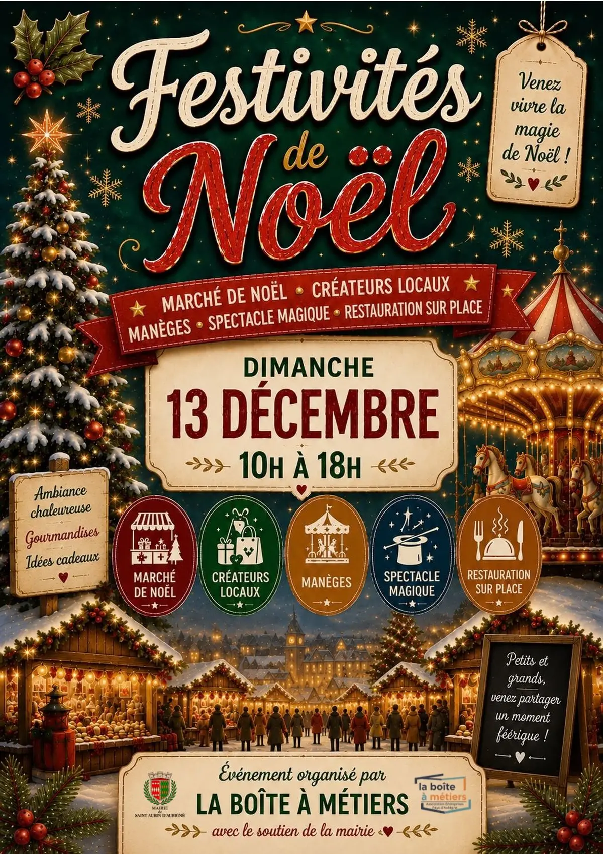 Marché de Noël 2026 SAINT AUBIN D'AUBIGNE