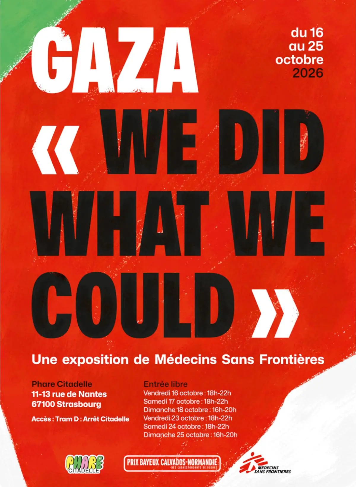 Gaza - we did what we could / MSF multimédia expo