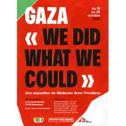 Gaza - we did what we could / MSF multimédia expo