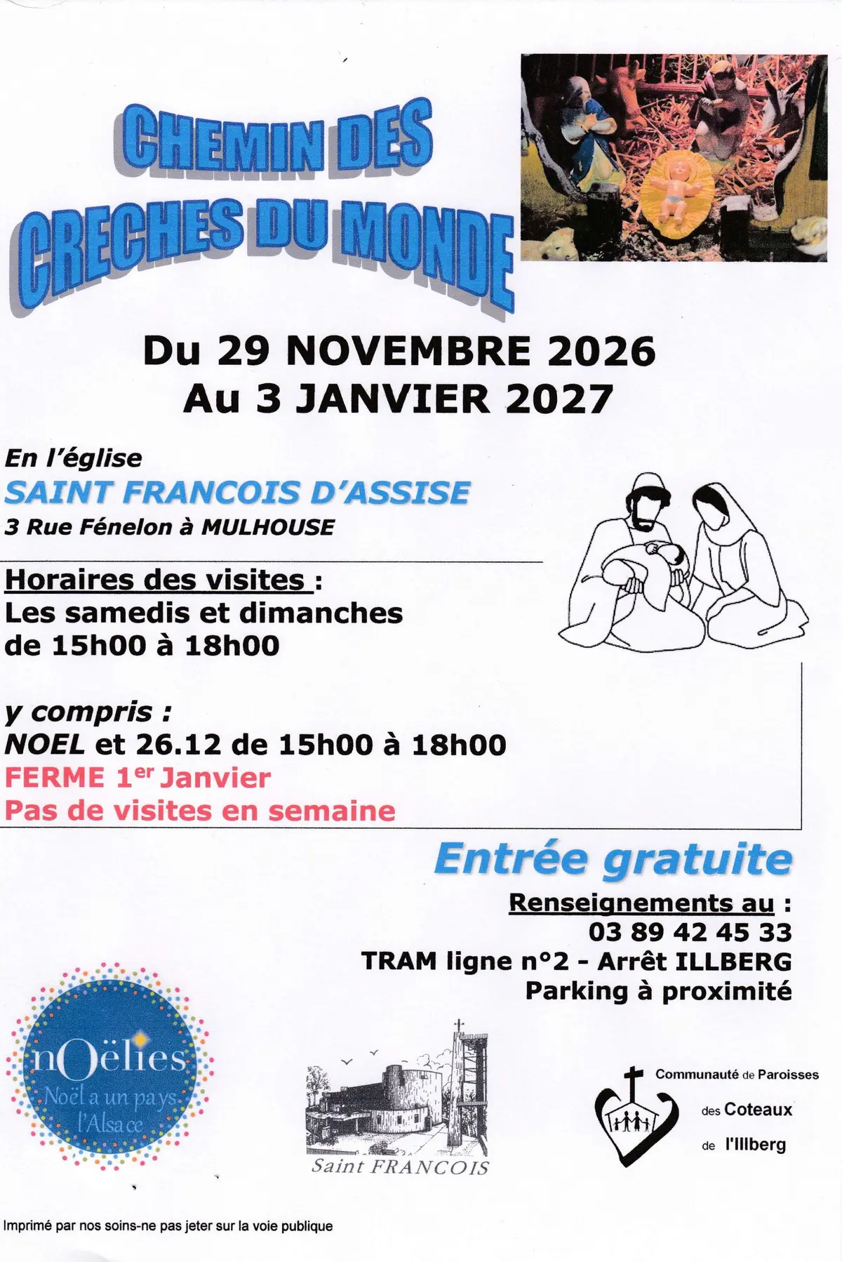 Le chemin des crèches du monde